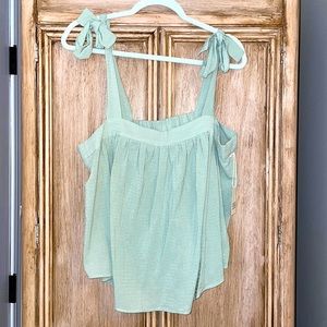 Ana Sage Green Summer Top